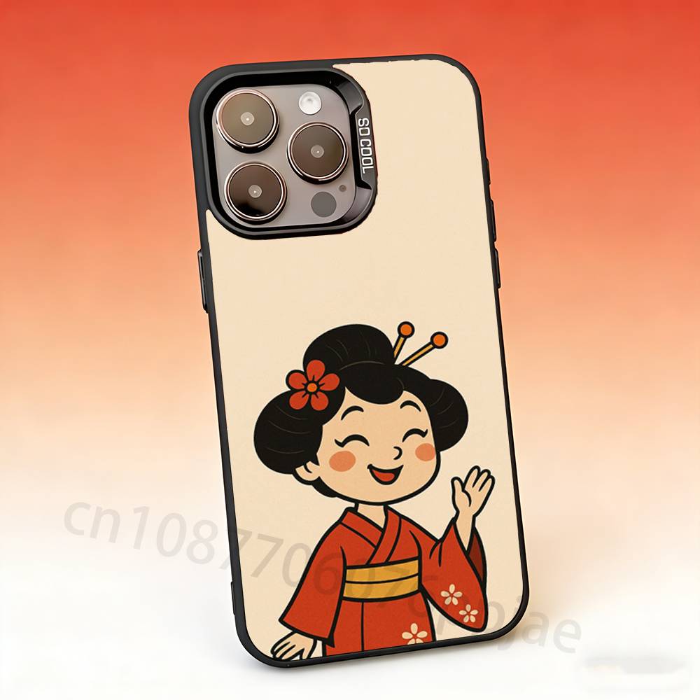 

Japanese Style Art Japan Phone Case For iPhone 17,16,15,14,13,12,11,Pro,Max,Plus,Mini, Matte Shockproof Case iPhoneXSMAX
