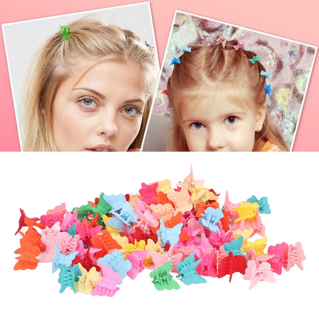 100pcs Hair Clips for Toddler Girls Colorful Hair Accessories Cute Hair Cli
