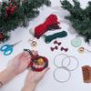 M-Modern-DIY Macrame For Christmas Wreath-Kits(6 Set)- Handmade Ornaments For Adults Beginners For Christmas Tree Boho Style