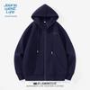 Men's JEANSWEST LIFE Hooded Zipper Sweatshirt Cardigan