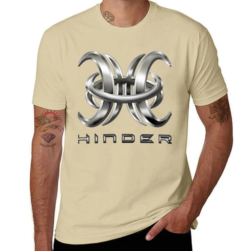 Hinder T-Shirt Boys Animal Print Vintage Clothes Plus Size Tops Vintage T Shirt Men