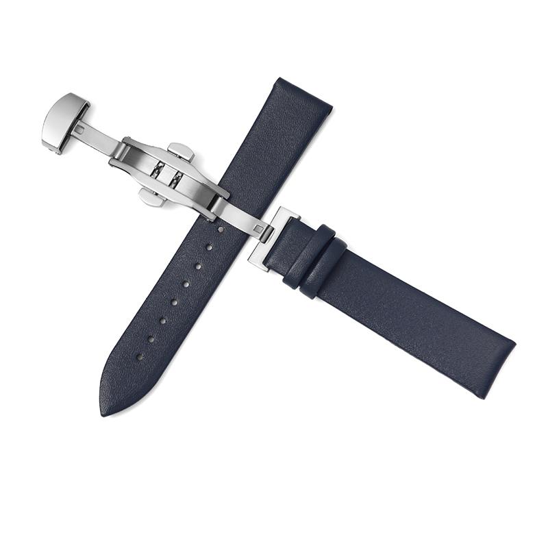 

Ремешки для часов Ремешок из коровьей кожи 10-22мм 20мм ремешок для часов Супермягкий ультратонкий кожаный ремешок Пряжка-бабочка UTHAI Z62 22mm темно-синий