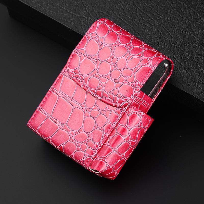 Leather Veneer Cigarette Case & Business Card Holder: Creative Fashion Accessory with 100 Patterns in Korean Style