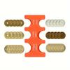 Mini Portable Coin Organizer  Portable Plastic Coin Holder Multi-Slot Japanese & Korean Currency Storage  Money Management