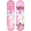 Kids Double Kicktail Skateboard with Flashing Wheels & Protective Gear