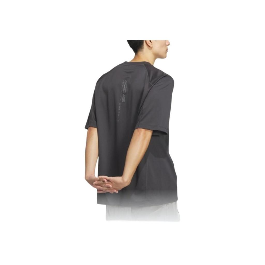 Adidas Future Style Cool Sports Casual Short Sleeve T-Shirt Men Tops Carbon-Black JN0945