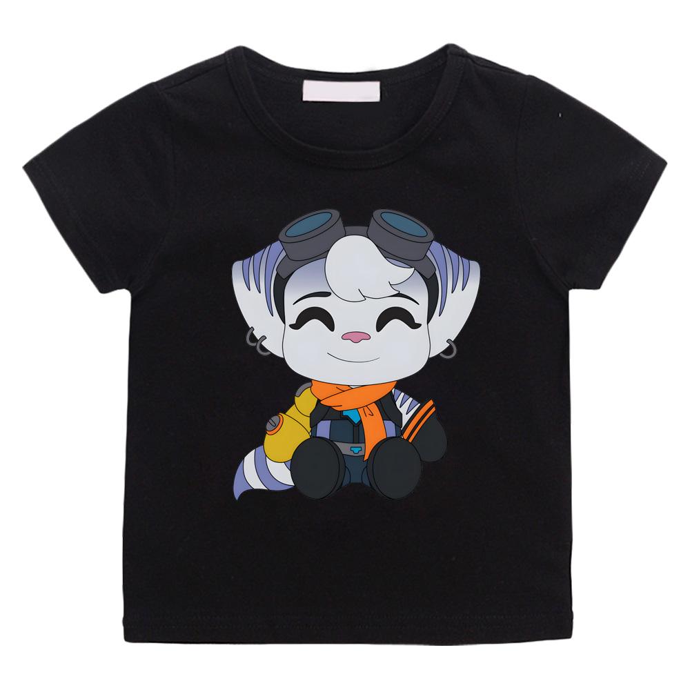 Ratchet & Clank Rift Apart GAME T-shirts Cartoon Print Manga Tee-shirt Boys/girls Cotton T Shirt