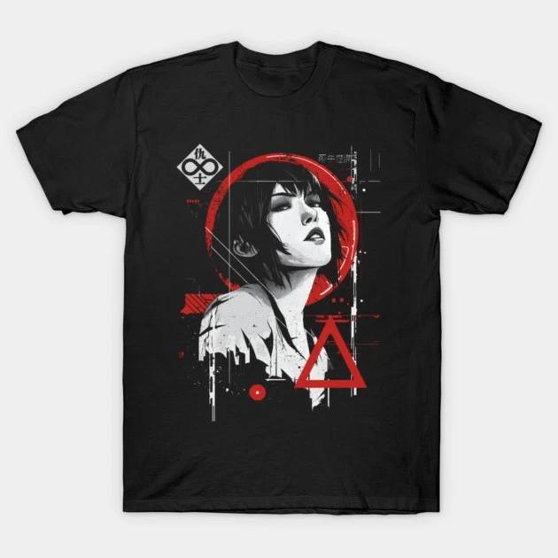 Motoko Kusanagi Cyber Sentinel Anime Waifu Black TShirt V4 S