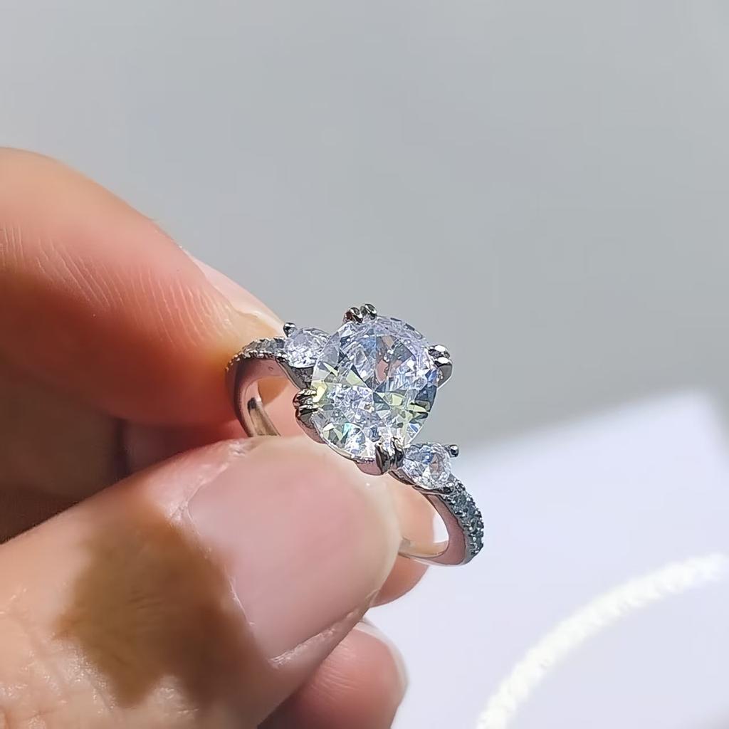 8 * 10 Coconut Round Egg Twist Arm Ring Women'S Fashion Versatile Zir*****Pen Ring Ring