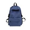 School Bag Backpack High-value Lightweight Girls' Backpack Solid Color Middle and High School Student Schoolbag Large Capacity Casual Backpack