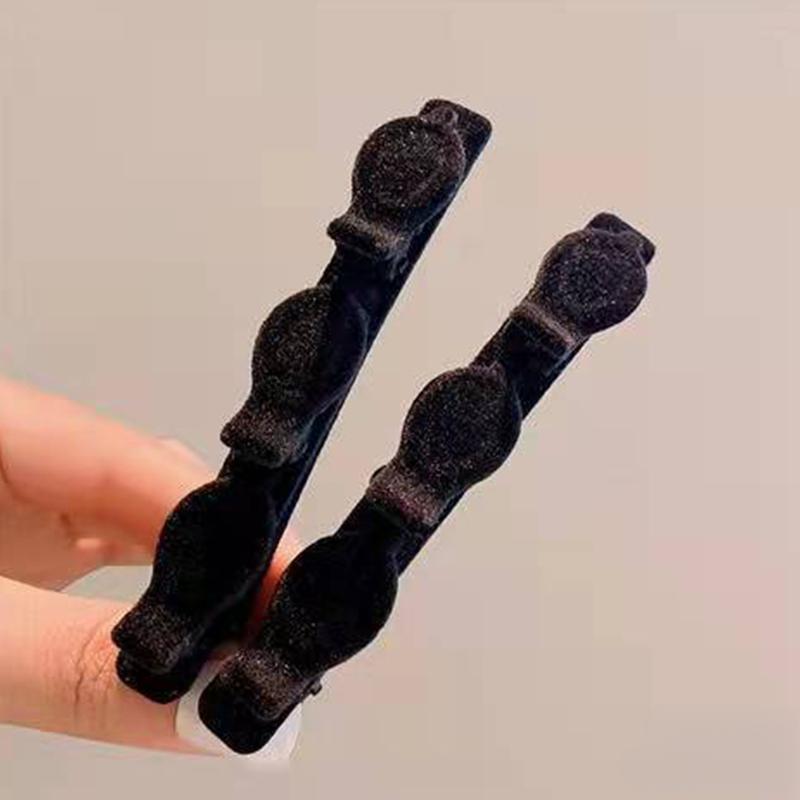 Flequillo flocado, pinza para el pelo, tocado, pinzas para el pelo de pico de pato, pasadores, pinza para el pelo Vintage