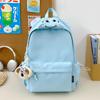 Schoolbag1011 new ins trendy solid color simple and versatile large capacity middle school students students travel backpack