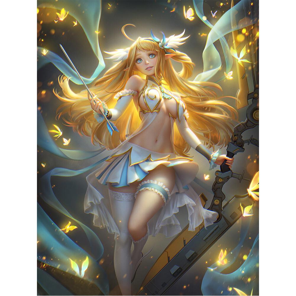 

5D DIY Полный Круглый Дрель Алмазная Картина Девочка Набор Домашний Декор Искусство Ремесло