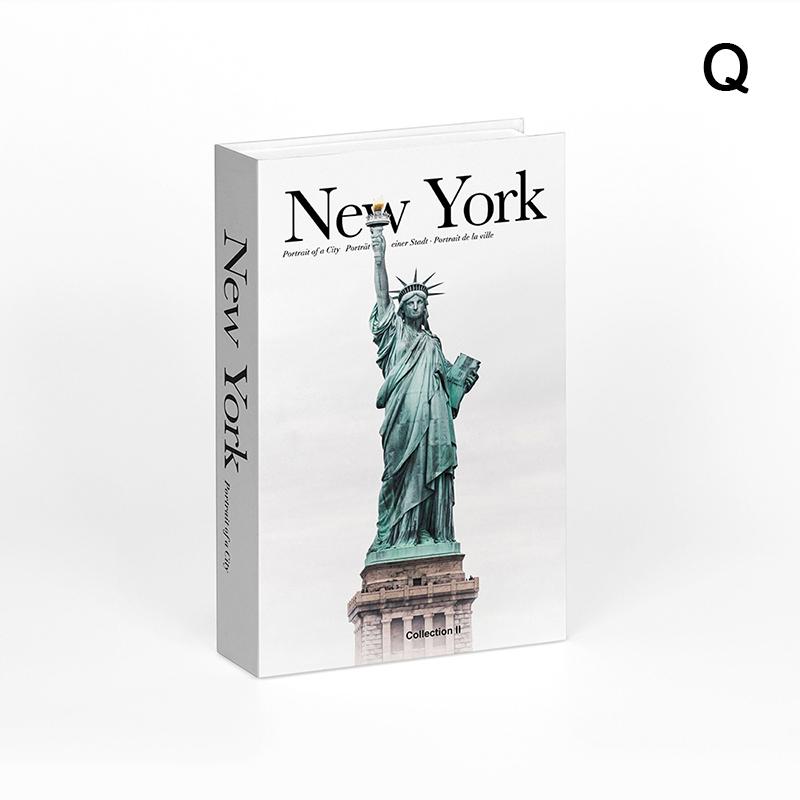 City Fake Books For Decoration Coffee Table Modern Home Decoration Books Simplicity Display Book Paris London  York