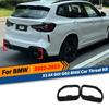 For BMW X3 X4 G01 G02 M40i 2022 2023 Car Stainless Tail Throat Exhaust Pipe Muffler Tip Cover 2Pcs Body Kits Tuning Accessories