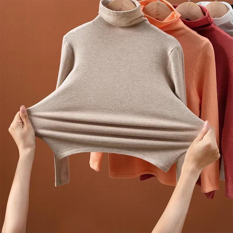Knitwear for Kids Half-high Neck Autumn Winter Undershirt 2024 Boys Girls Undershirt Inside Long Sleeve Children Tops Clothes