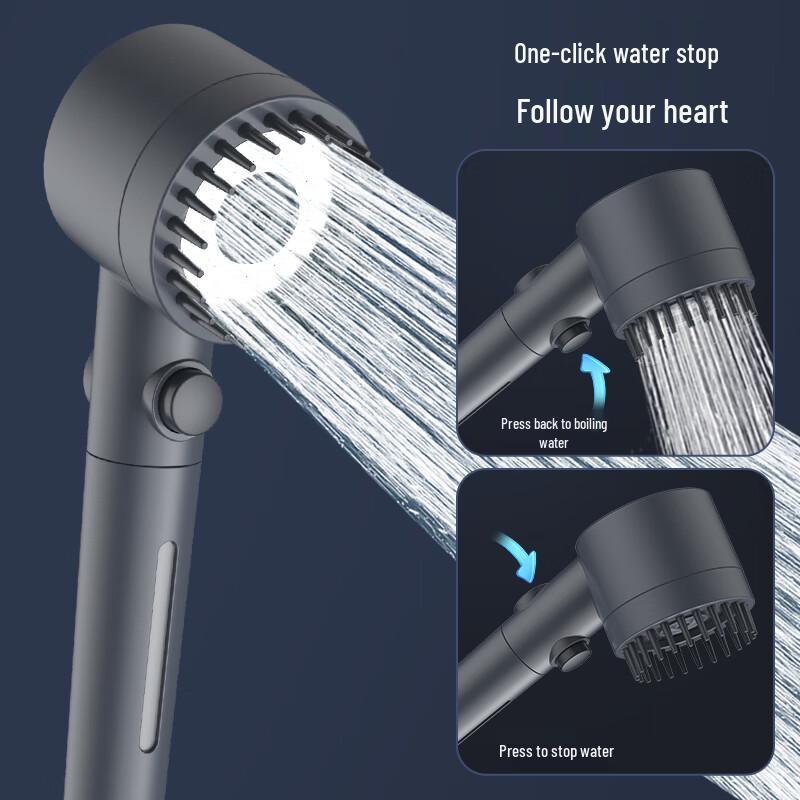 MICOE Pressurized 3-Function Massage Shower Head