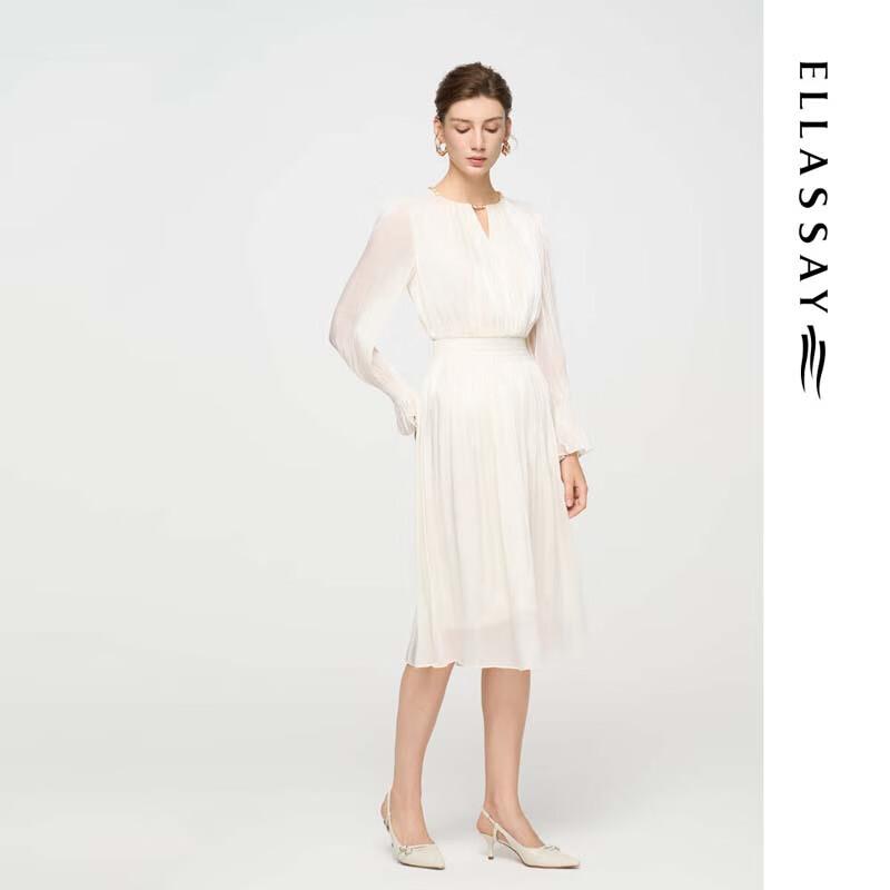 ELLASSAY Women's French Flowy V-Neck Dress