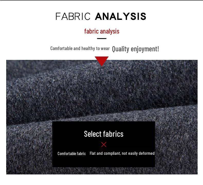 Men's Double-Sided Wool Jacket with Detachable Down Liner - Winter Business Casual for Middle-Aged Men