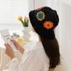 Drop Shipping  Popular Hot Sale In Stock Fashion Women Colorful Summer Sport Cap Crochet Flowers Handmade Bucket Hat