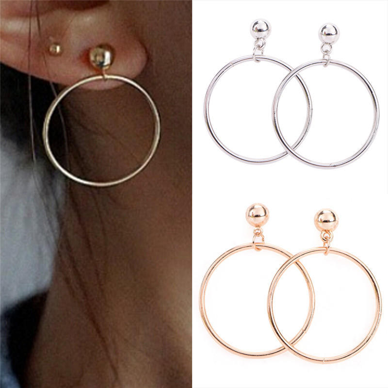 Acrylic Irregular Hoop Earrings Acetate Mottled Earrings Circle Round Statement Stud Earrings Women Girls Jewelry