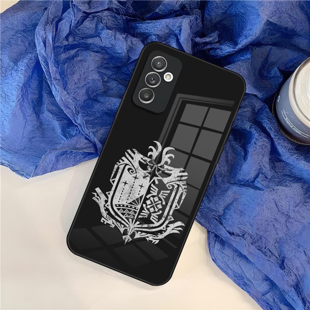 

Game Monster Hunter World Phone Case for Samsung S25 S24 S30 S21 S23 S20 S22 Fe S10 E S9 Note 20 Pro Ultra Plus glass Cover Samsung S21Ultra