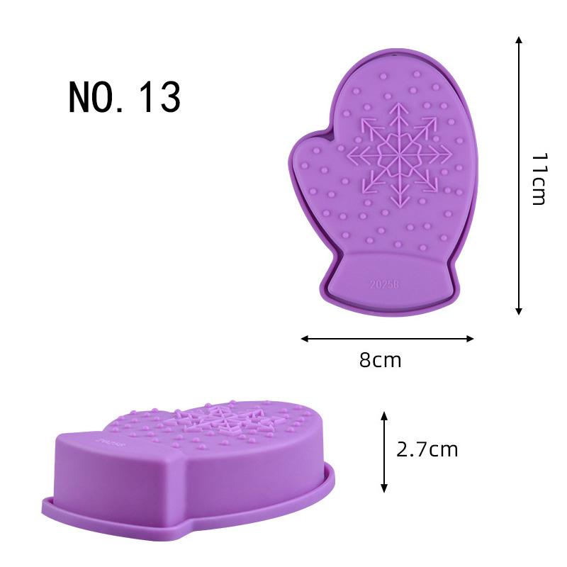 Christmas Silicone Mold Non Stick Cake Decorating Tools For Jelly Chocolate Candy Baking Dessert DIY Holiday
