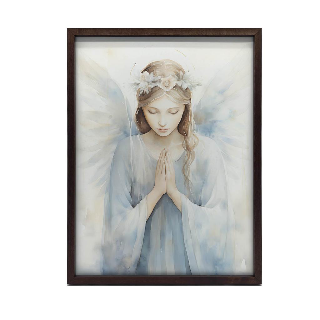 Plakat Portret Anioła W Delikatnej Sukni Plakat Portret Anioła W Delikatnej Sukni, 40X50 Cm, Rama Aluminiowa Złota, Papier Matowy 230 Gsm