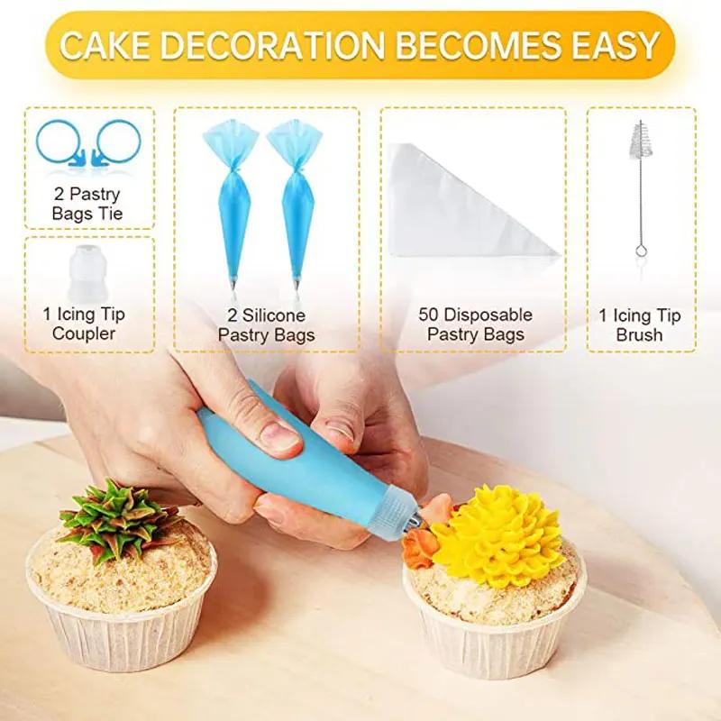 Wholesale Cake Decorating Set Decorating Supplies Making Baking Tools Piping Nozzle Rotating Turntable Cake Tools