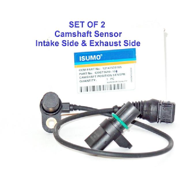 Set of 2 Engine Camshaft Position Sensor Intake Side & Exhasut Side For:BMW