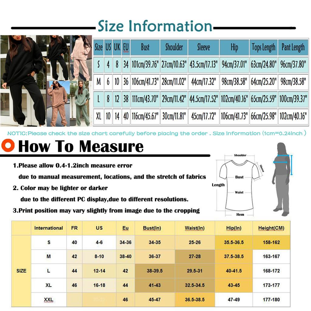 Women's Autumn/Winter Solid Colour Sweatshirt Hooded Fashion Long Sleeve Two Piece Set