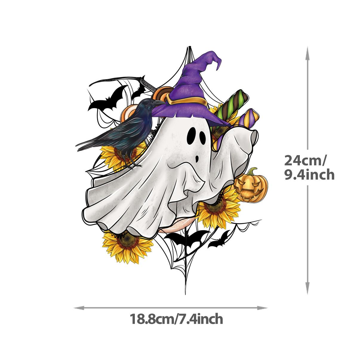 

Хэллоуин Призрачный утюг на заплатах Термоклейкая передача Аксессуары для рукоделия Художественное ремесло Гладильная одежда Аппликация Моющаяся термонашивка