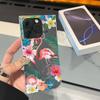 Clear Square Back Tube Case Protection For iPhone 13 14 Pro Max 15 Plus 11 16 ProMax 12 Anti-Oxygen,Flamingos Pattern Casing