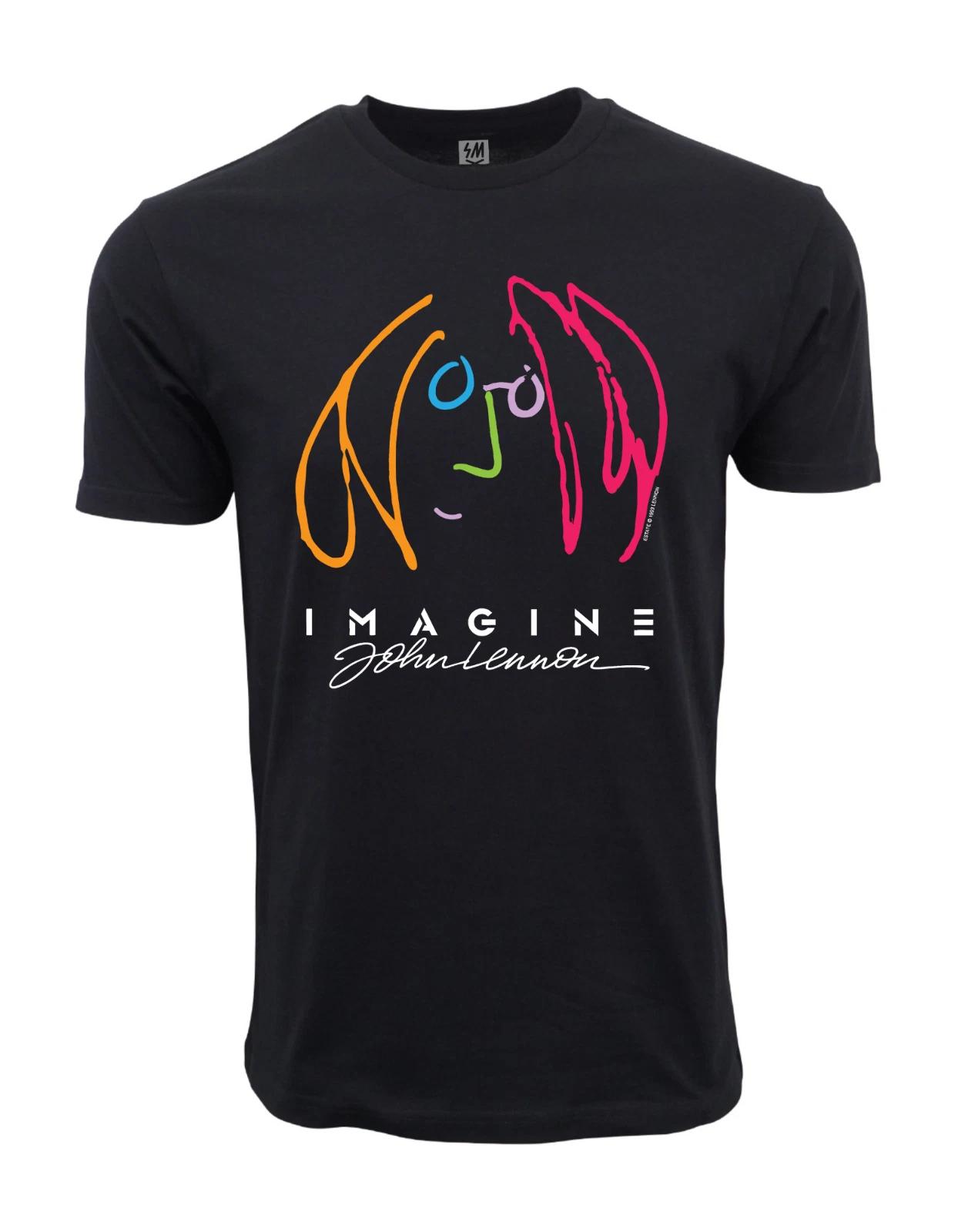 Unisex Adult Casual Graphic Lenon Imagine J Graphic T shirt T-Shirt XL
