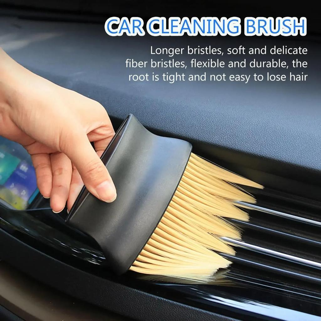 Car Interior Cleaning Brush Car Air Outlet Detail Crevice Dust Removal Brush Home Office Dust Cleaning Tools Auto Accessories
