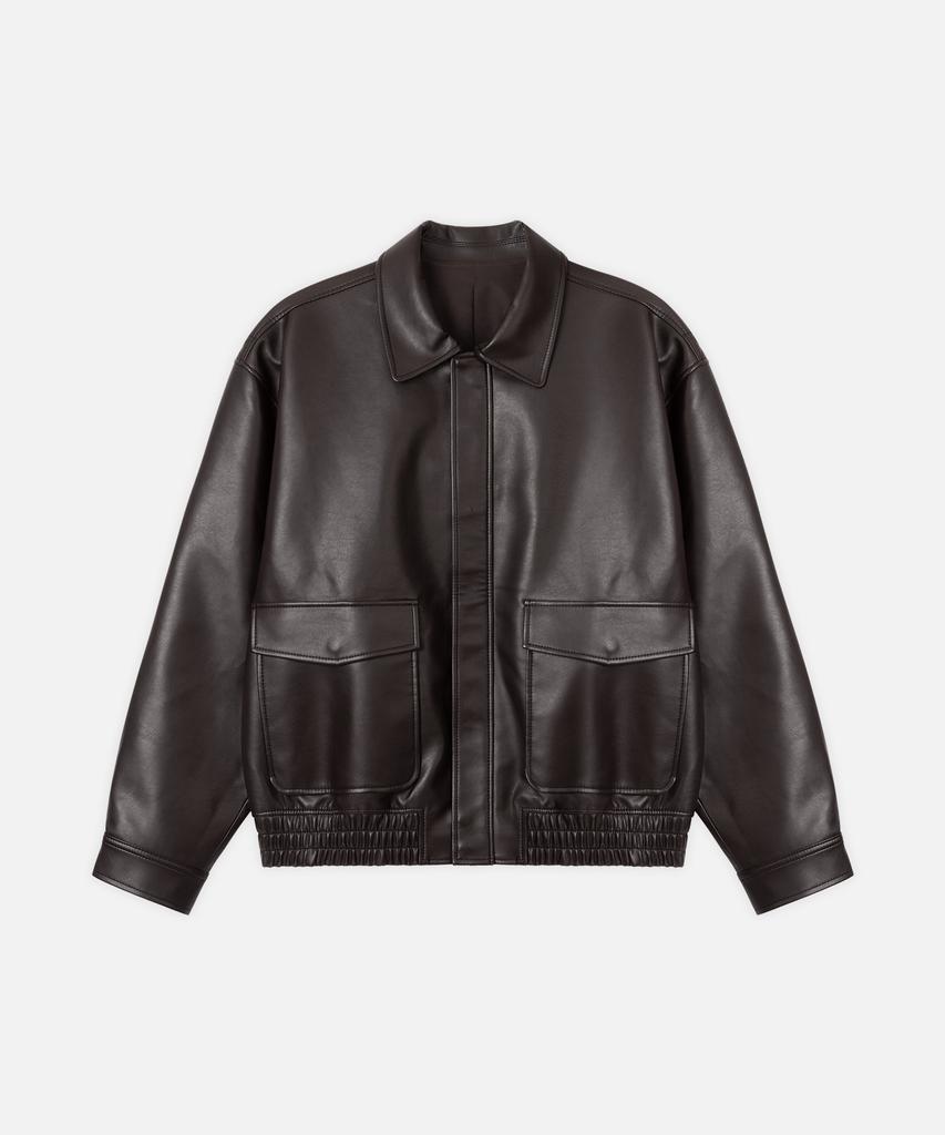 Draw Fit A-2 Leather Blouson Jacket [Brown]