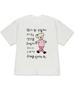 Hand Drawn Graffiti Style Tshirt Korean Style Teddy Bear Dog Print Womens Comfortable Home Casual Clothes
