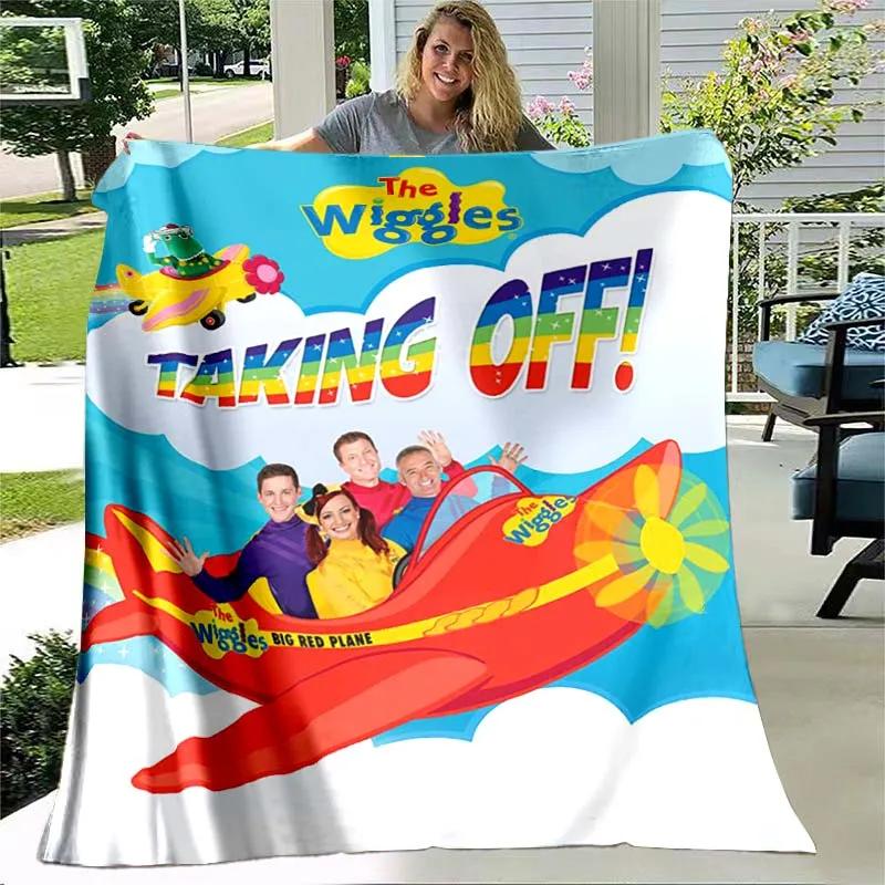 The Wiggles Cartoon Deken Lichtgewicht Comfortabel Zacht Ademend Ultrafijn Warm Deken Beddengoed Reisbeddengoed