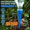 Automatic Drip Irrigation Watering Spike 10/20Pcs Adjustable Fits Common Bottles for Garden Potted Plant Watering