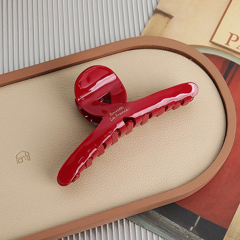 Acetic Acid Grab Clip Trendy Fine French High-End Sense Large Shark Clip Hair Volume Multi-Hair Grab Headgear Women
