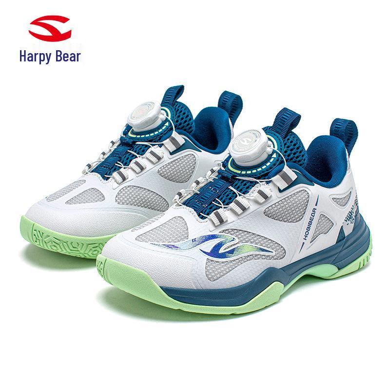 HOBIBEAR Kids  Breathable Mesh Sports Shoes, Lightweight Football & Running Sneakers for Spring and Autumn, Medium & Large Sizes. 37