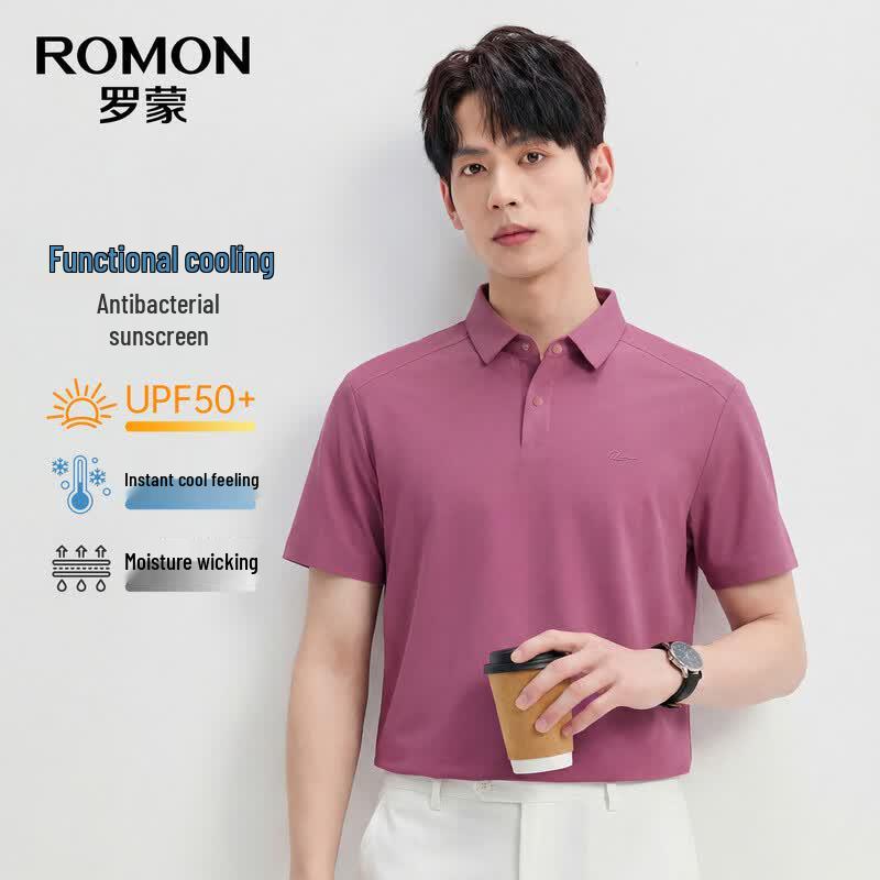 

ROMON Men s Antibacterial UPF50+ Polo Shirt PL03 2XL