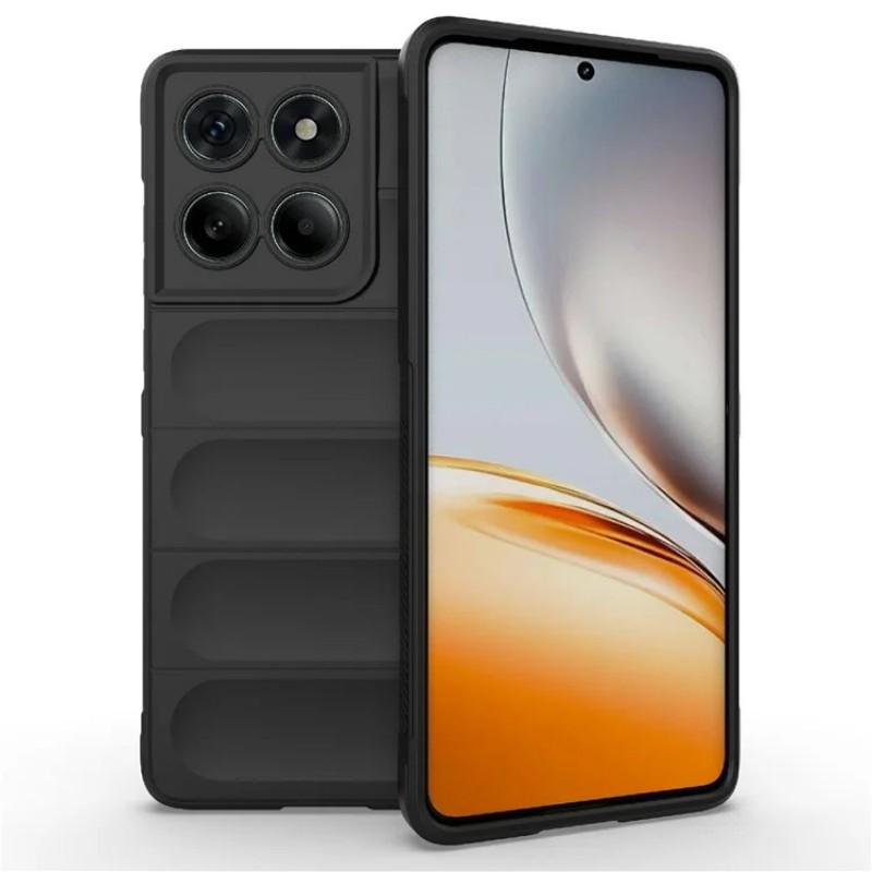 Für Motorola Edge 60 5G TPU-Hülle WANLONFENG HD-Serie Rutschfeste Handyhülle mit gehärtetem Glas