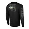 Mens Quick-Dry Fishing Shirt Long Sleeve UV Protection Outdoor Performance T-Shirt Breathable Round Neck