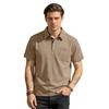 Summer New Men's Polo Shirt Casual Short Sleeve Turn-down Collar Solid Color Fashionable Light Weight Cotton T-shirt for Youth