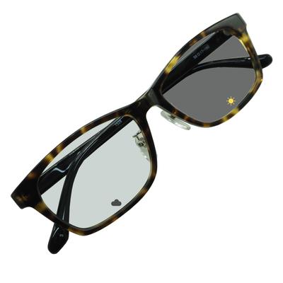 LY1528HC King Size Polarized Photochromic Sunglasses with Wellington Nose Stylish Extra Wide Size 160mm UV Protection Khaki Smoke Polarized [OTC.web]