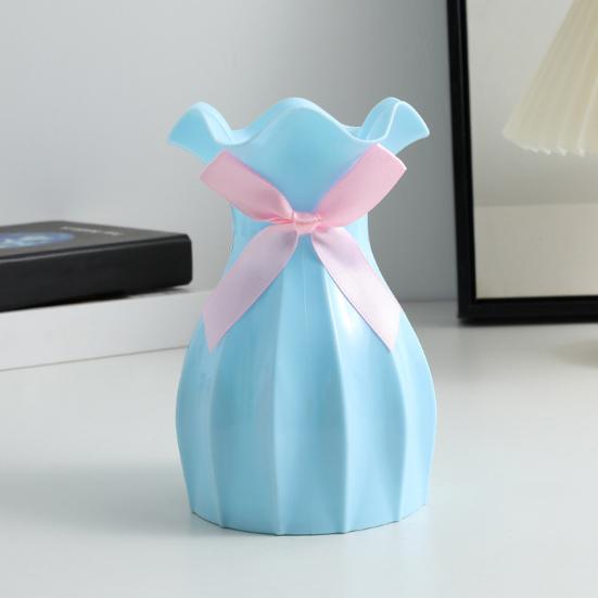 Flower Vase Simple Style High Strength Shatterproof Simulation Dried Flower Arrangement Modern Vase Desktop Decor
