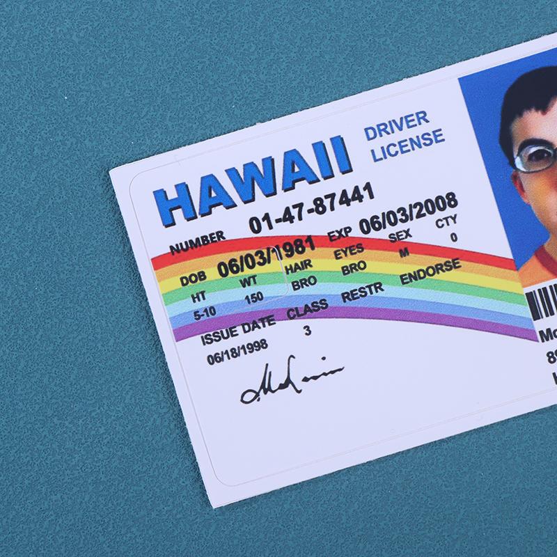 1/4 Pièces Mclovin Cartes de Crédit Bancaires Stickers de Carte de Bus Décoration Cool Carte Imperméable Autocollant de Carte de Crédit de Permis de Conduire