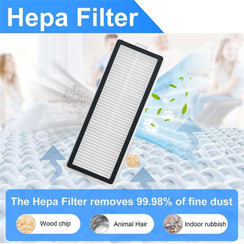 LITE-Vacuum Cleaner HEPA Filters Replacement-For Xiaomi For Mijia M40S/OV31CN Compatible-Washable Spare Parts 8PCS
