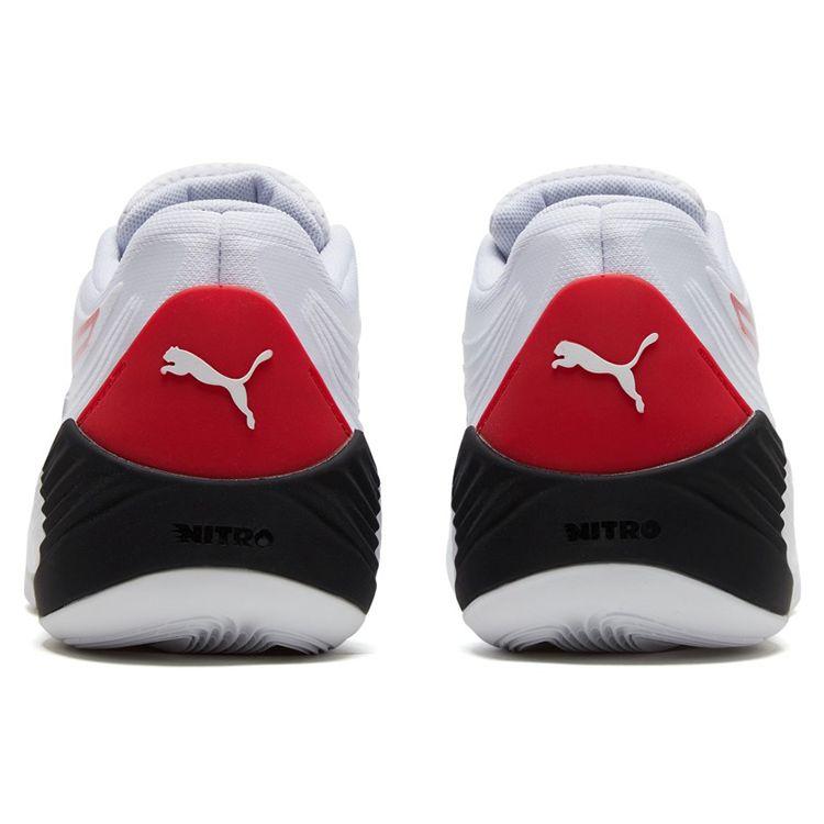 Puma Fusion Nitro White High Risk Red Unisex Sneakers 195514-04
